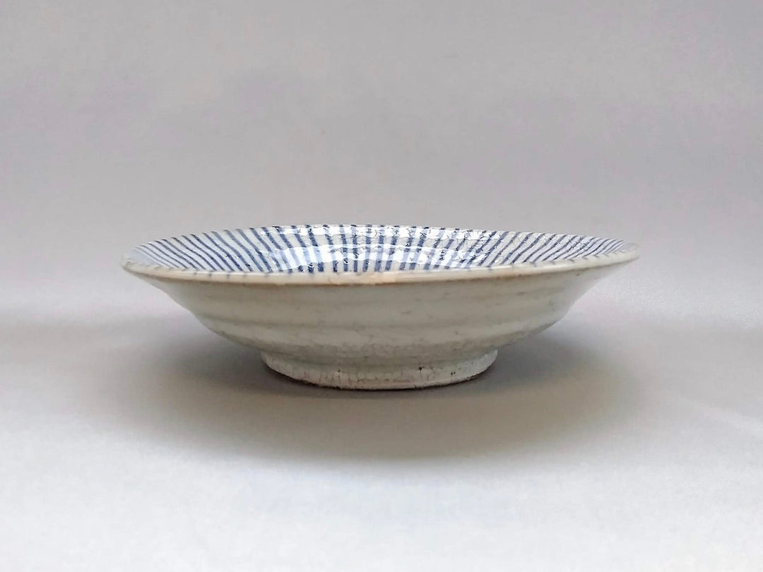 Konohiki Tokusa 5-Sun Rim Plate Blue - Crafted By Shigehisa Miura