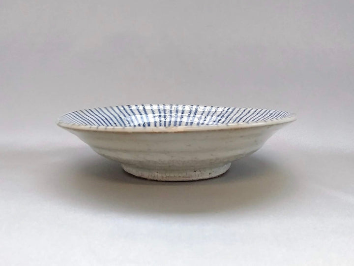 Konohiki Tokusa 5-Sun Rim Plate Blue - Crafted By Shigehisa Miura