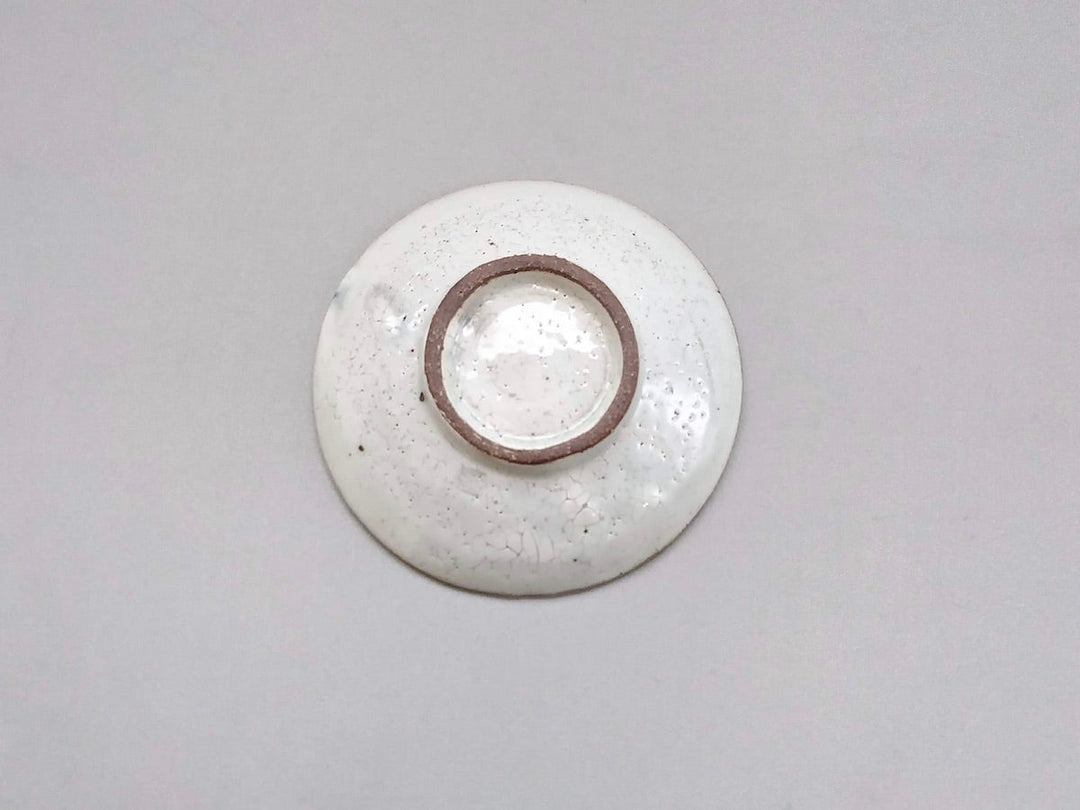 White Slip Tokusa 3.5-Sun Plate Blue - Crafted By Shigehisa Miura