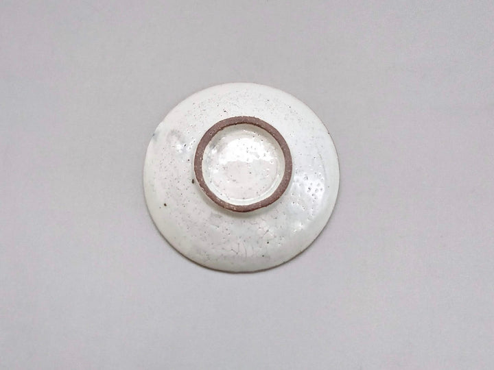 White Slip Tokusa 3.5-Sun Plate Blue - Crafted By Shigehisa Miura