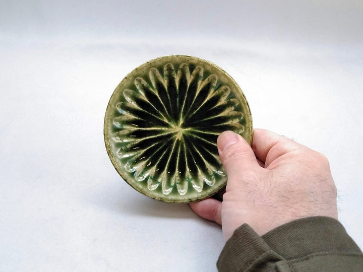 Oribe Ridged 3.5-Sun Plate - Crafted By Renji Nakagaki