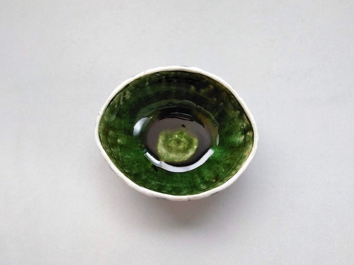 Oribe Tamasudare Egg Bowl Small — Hand-Glazed Japanese Pottery by My Store