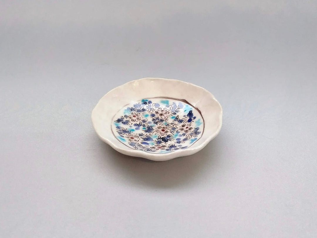 Colored calico 3-Sun Plate - Crafted By Masaaki Hibino
