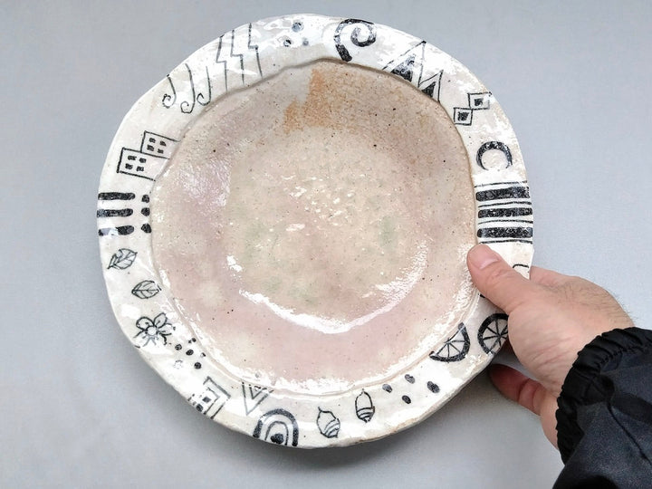 Geometric Pattern Pasta Plate - Crafted By Hiroshi Sato