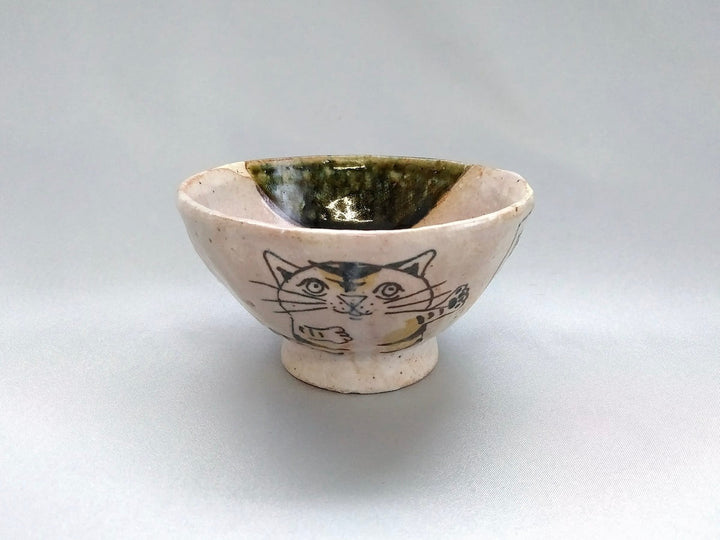 Oribe Children's Rice Bowl Street Tabby Cat - Crafted By Hiroshi Sato