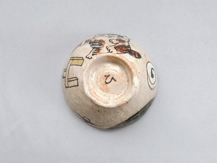 Oribe children's Rice Bowl building blocks and cat - Crafted By Hiroshi Sato