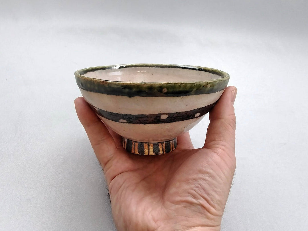 Iron obi dot Rice Bowl - Crafted By Masashi Sato