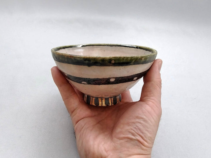Iron obi dot Rice Bowl - Crafted By Masashi Sato