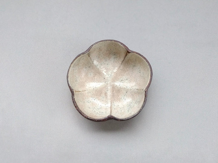 5 Plates of White Slip Flowers - Crafted By Mikiyo Nakagawa