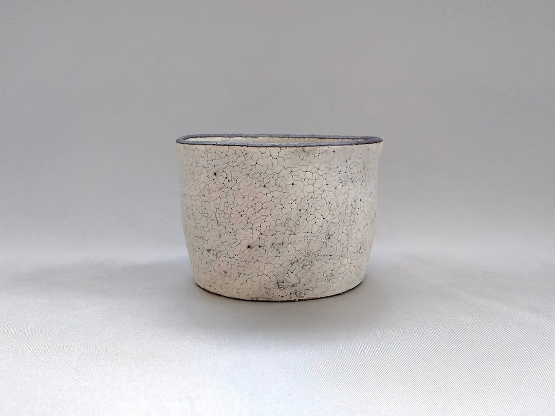 White Slip Soba Cup - Crafted By Mikiyo Nakagawa