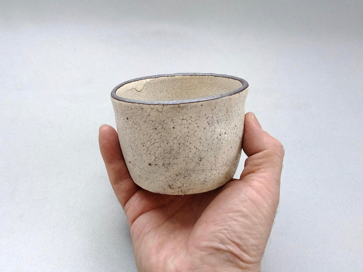 White Slip Soba Cup - Crafted By Mikiyo Nakagawa