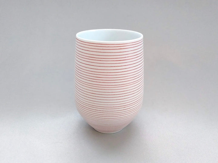 Red Gosu Inlaid Wine Glass - Crafted By Riso Kiln