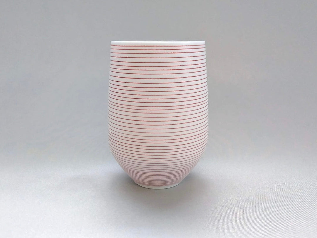 Red Gosu Inlaid Wine Glass - Crafted By Riso Kiln
