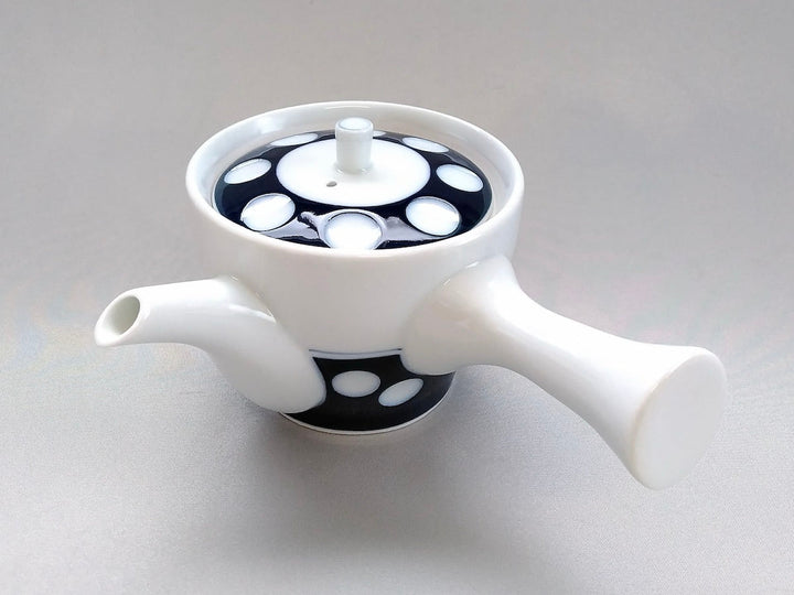 Polka Dot Y TeaPot - Crafted By Jusen Kiln