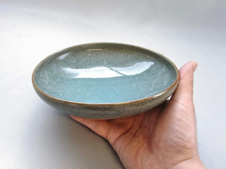 Blue Porcelain 5.5-Sun flexible Pot - Crafted By Taku Kiyama