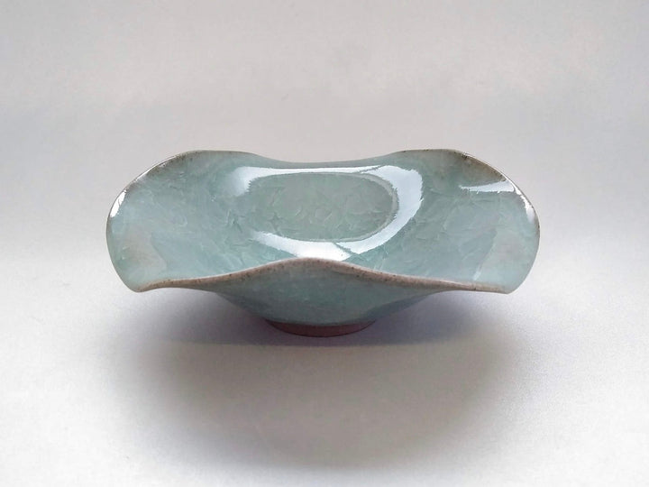 Blue Porcelain Three-Leaf Bowl - Crafted By Taku Kiyama