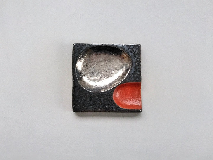 Platinum Colored Chopstick Rest Red - Crafted By Bunga Yamamoto