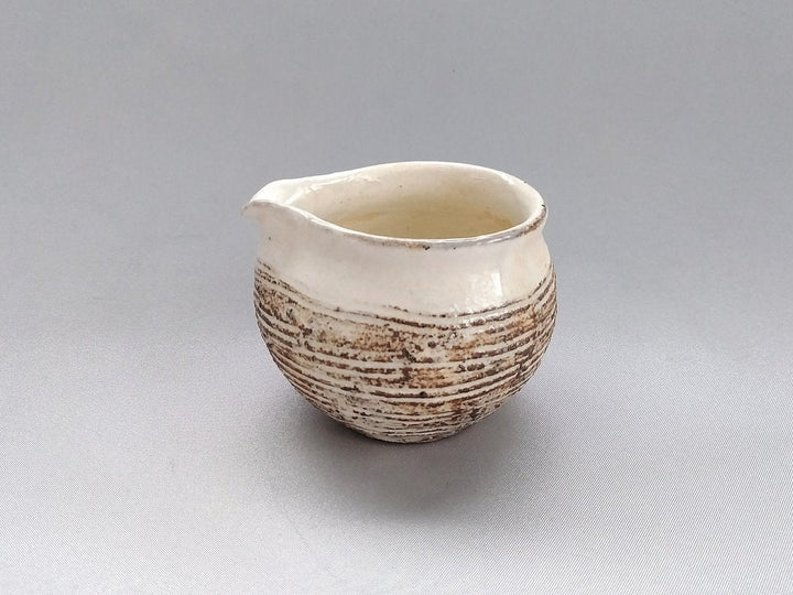 Rimara horizontal Carving creamer - Crafted By Furutani Pottery