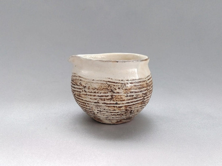Rimara horizontal Carving creamer - Crafted By Furutani Pottery