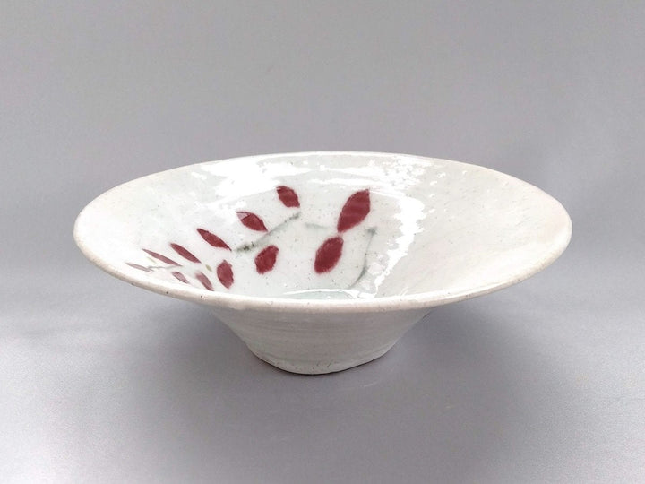 Large warped Red Leaf Pot - Crafted By Iwao Pottery