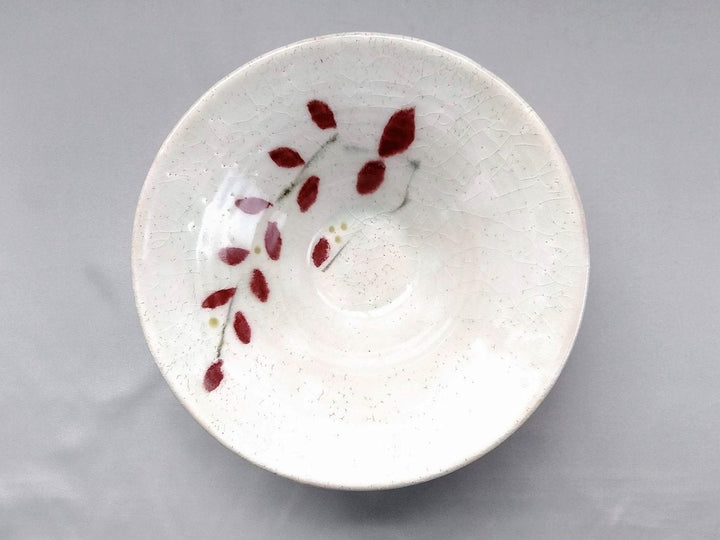 Large warped Red Leaf Pot - Crafted By Iwao Pottery