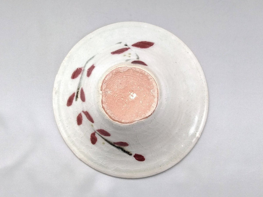 Large warped Red Leaf Pot - Crafted By Iwao Pottery