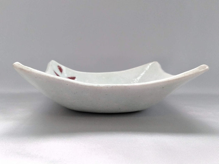 Red Leaf Square Bowl - Crafted By Iwao Pottery