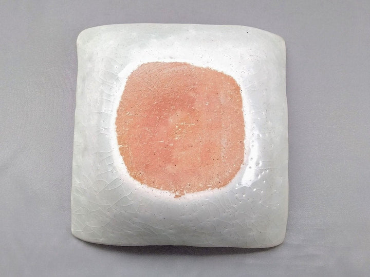 Red Leaf Square Bowl - Crafted By Iwao Pottery