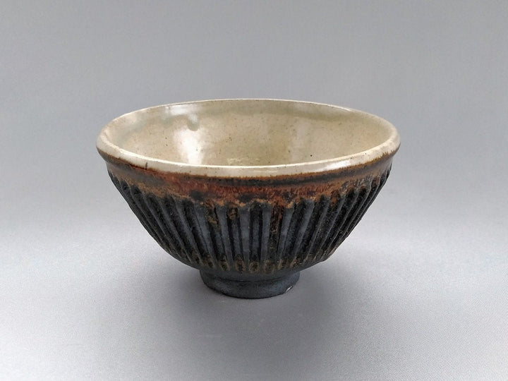 Large iron Black Ridged Rice Bowl - Crafted By Junichi Mashiko