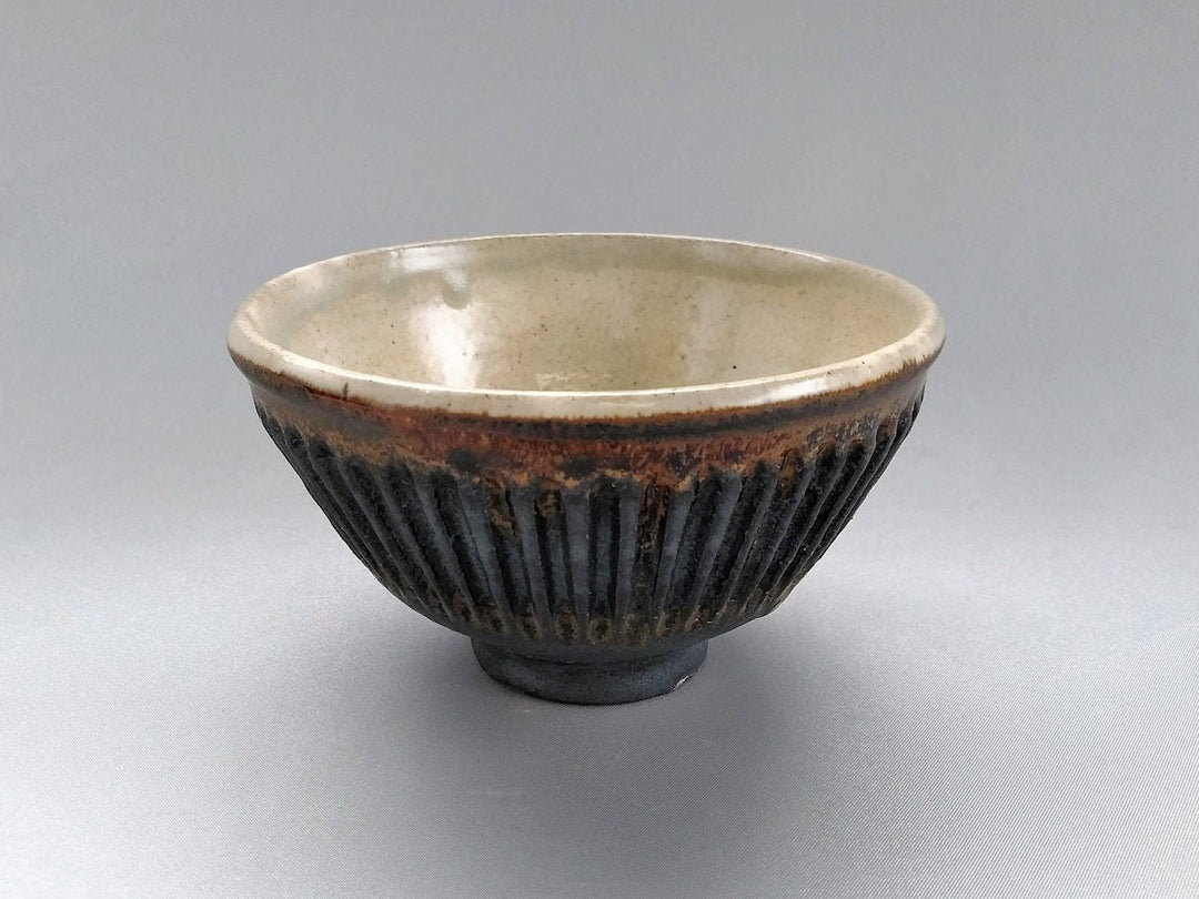 Large iron Black Ridged Rice Bowl - Crafted By Junichi Mashiko