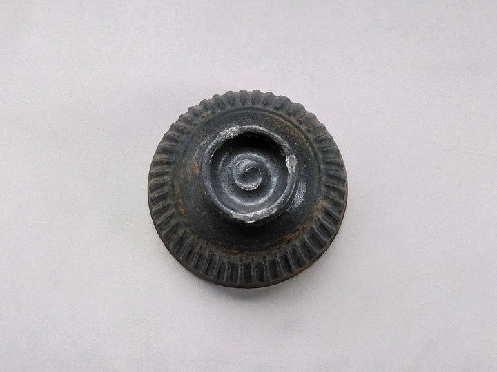 Small iron Black Ridged Rice Bowl - Crafted By Junichi Mashiko