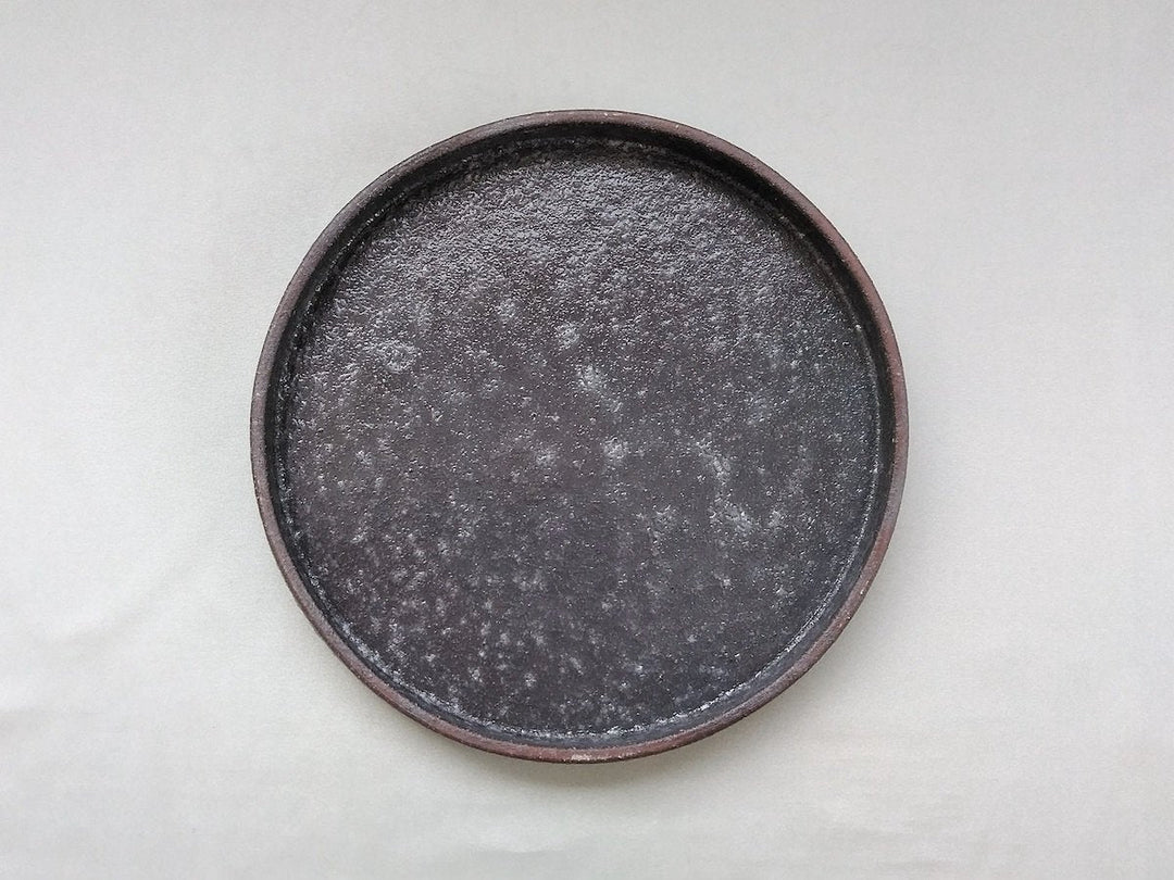 Small Black porgy Round Plate - Crafted By Masahiro Kumagai
