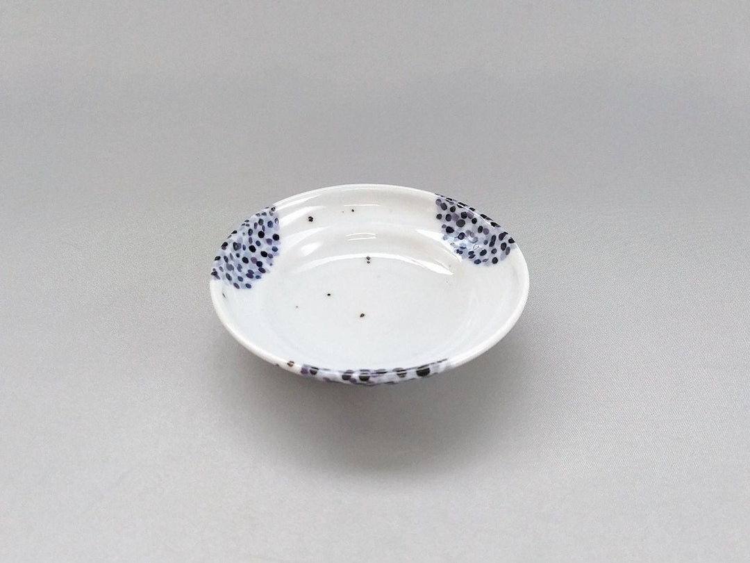 3-Sun Plate Color dot painting Blue-Purple - Crafted By Hidemasa Miyake