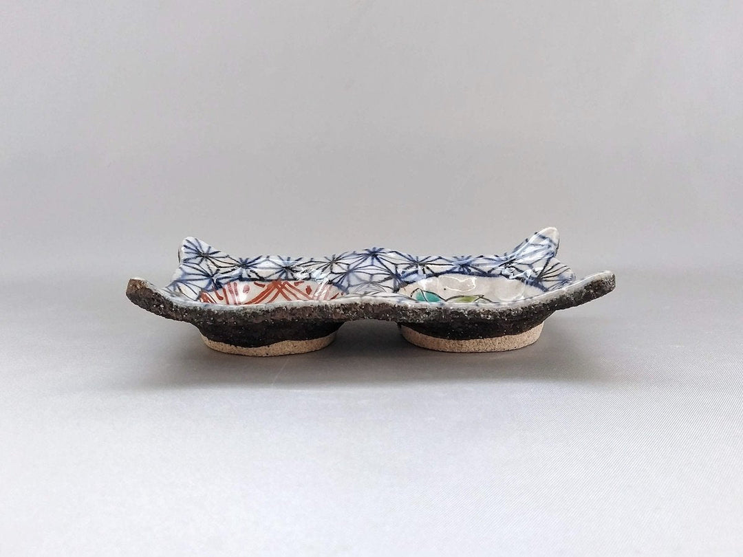 Asaba Camellia Pattern condiment container - Crafted By Kosai Kiln