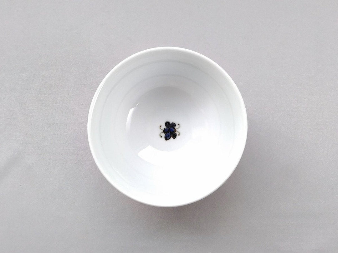 Pottery Rice Pattern Small Colored Pottery Flower Pattern Rice Bowl — Hand-Glazed Japanese