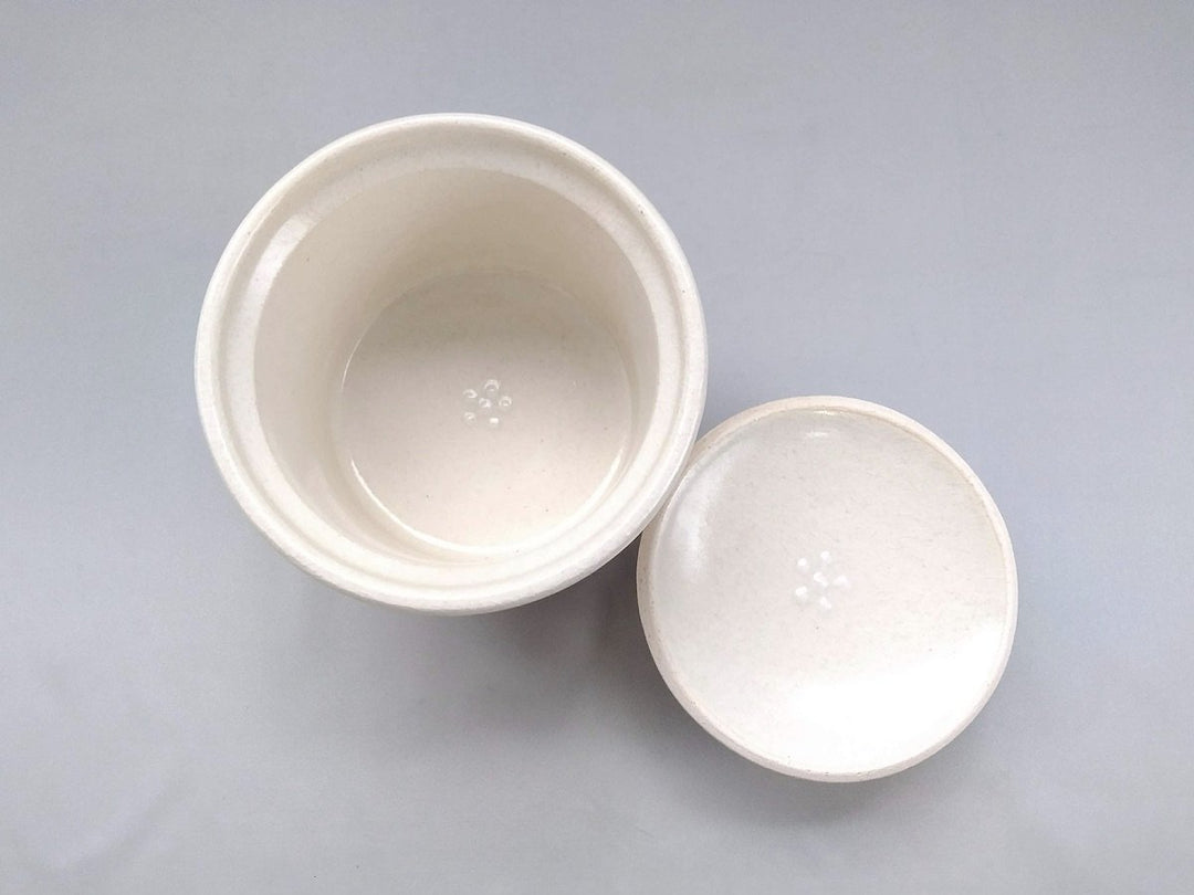 Ceramic lid White 3 pigs - Crafted By Ryo Makita