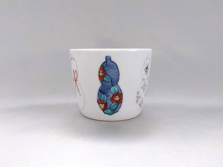Imari Gourd Soba Cup — Hand-Glazed Japanese Pottery by Tokushichi Kiln