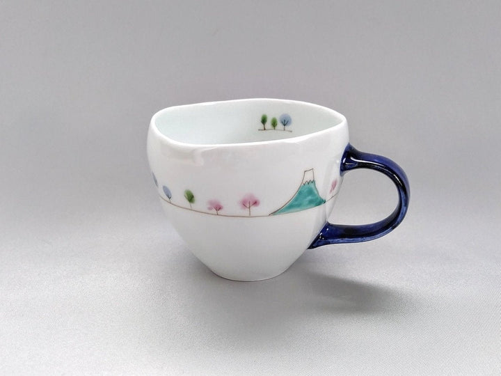 Sanpo JAPAN Round Mug Blue - Crafted By Ippo Kiln