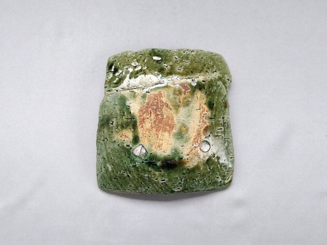 Oribe pasted Square Small Plate - Crafted By Kazuhito Yamamoto