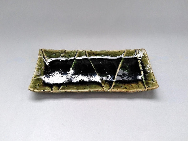 Oribe Faceted Long Plate 2/3 - Crafted By Kazuhito Yamamoto