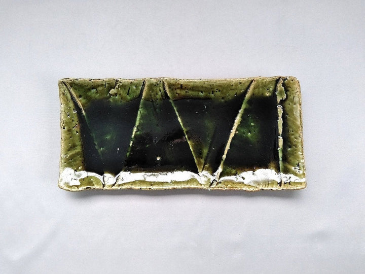 Oribe Faceted Long Plate 2/3 - Crafted By Kazuhito Yamamoto