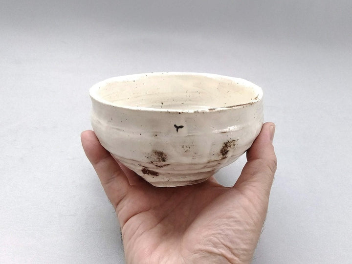 White Slip Serving Bowl - Crafted By Kazuhito Yamamoto