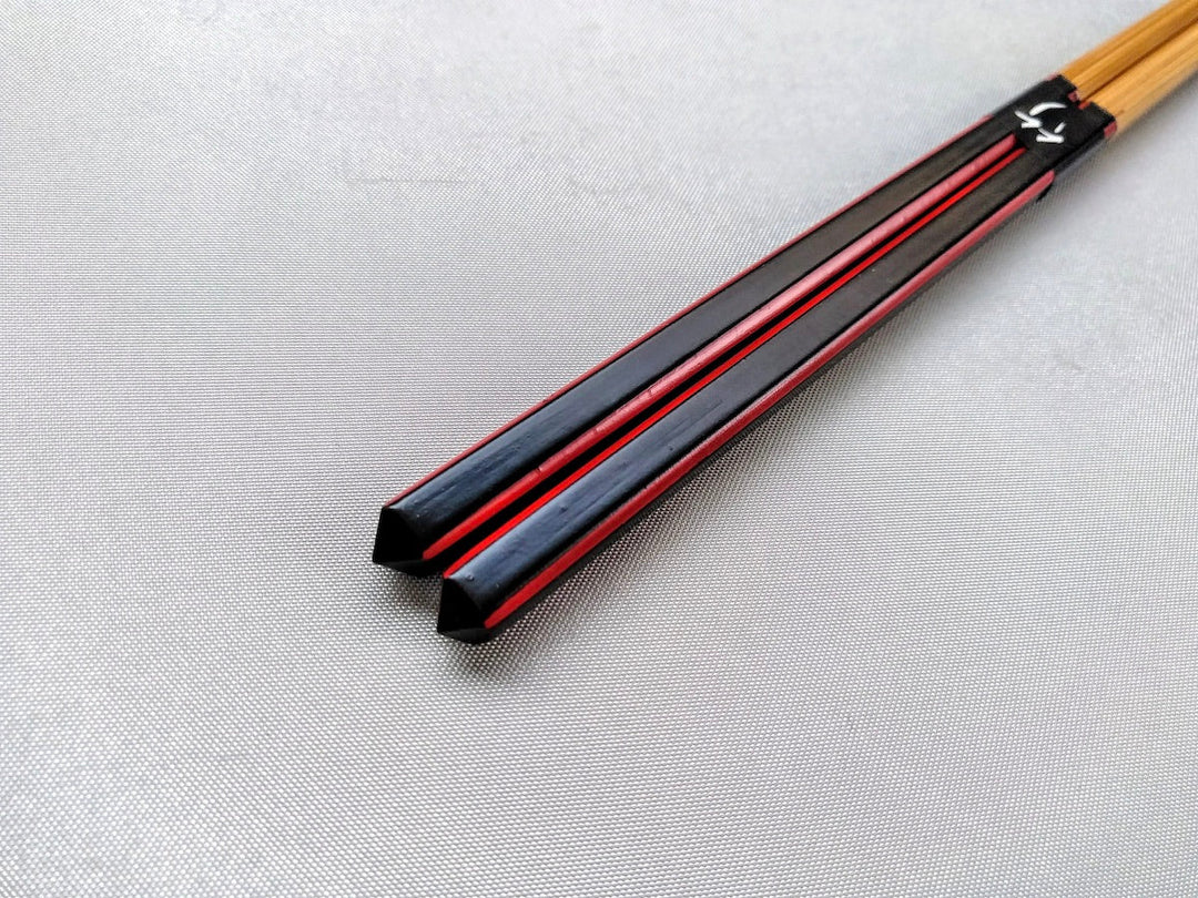 Diamond Cut Chopsticks Black - Crafted By Ouchi Kogei