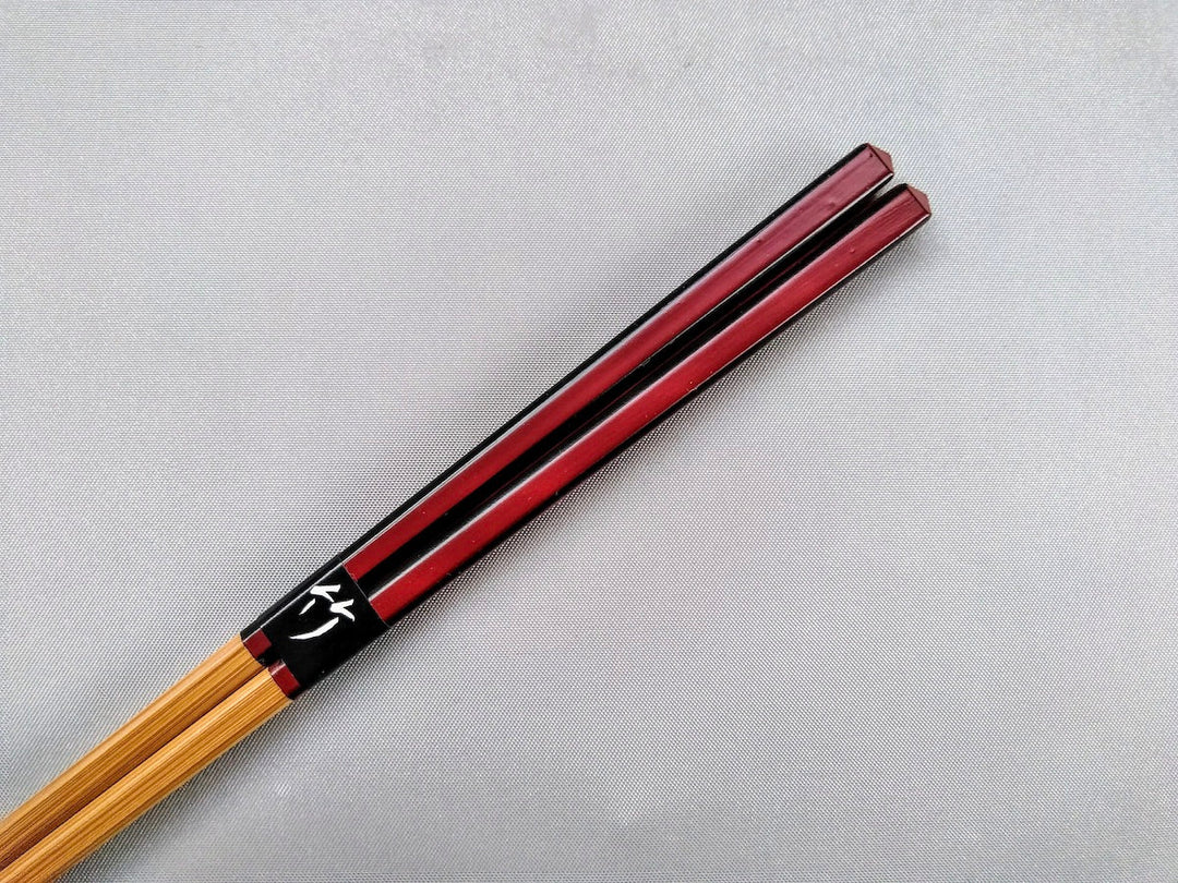 Diamond Cut Chopsticks Red - Crafted By Ouchi Kogei