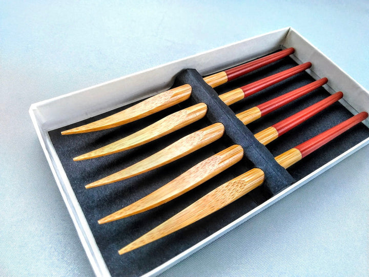 Colored Fork Set Brown - Crafted By Ouchi kougei