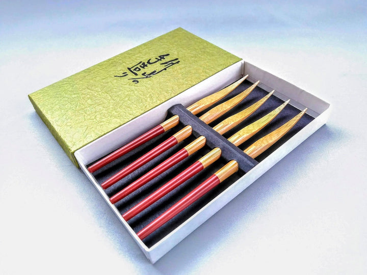 Colored Fork Set Brown - Crafted By Ouchi kougei