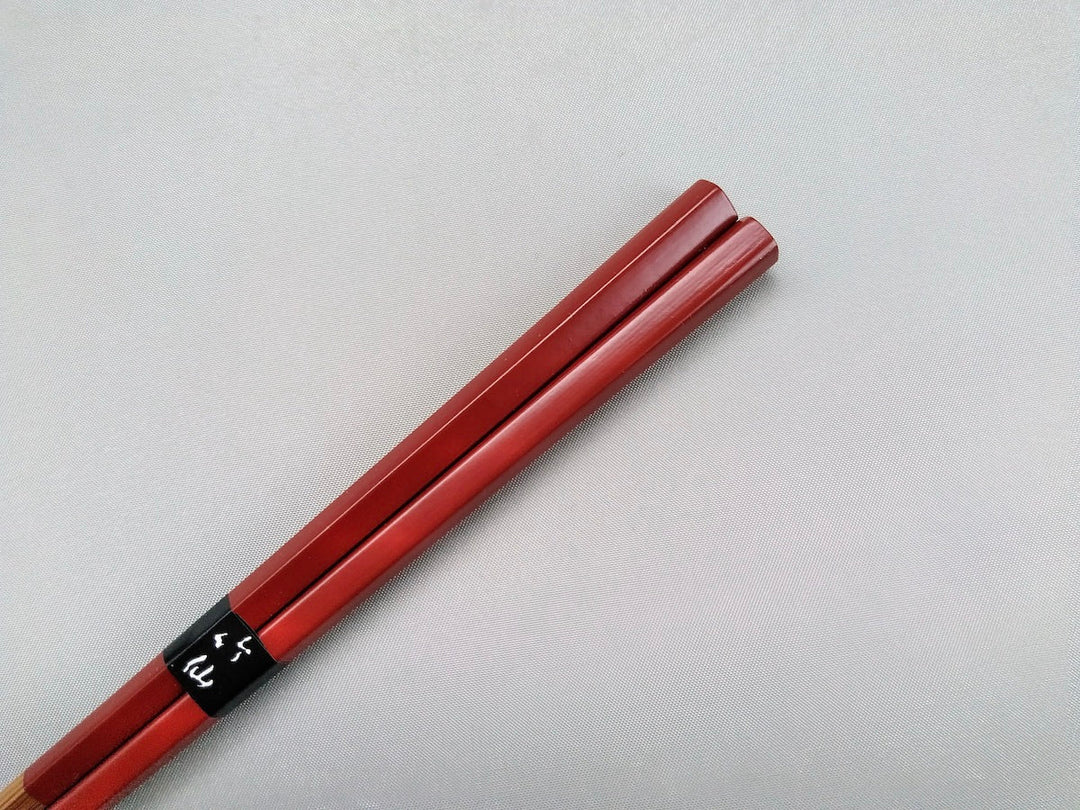 Pentagonal Chopsticks Red - Crafted By Nakashima