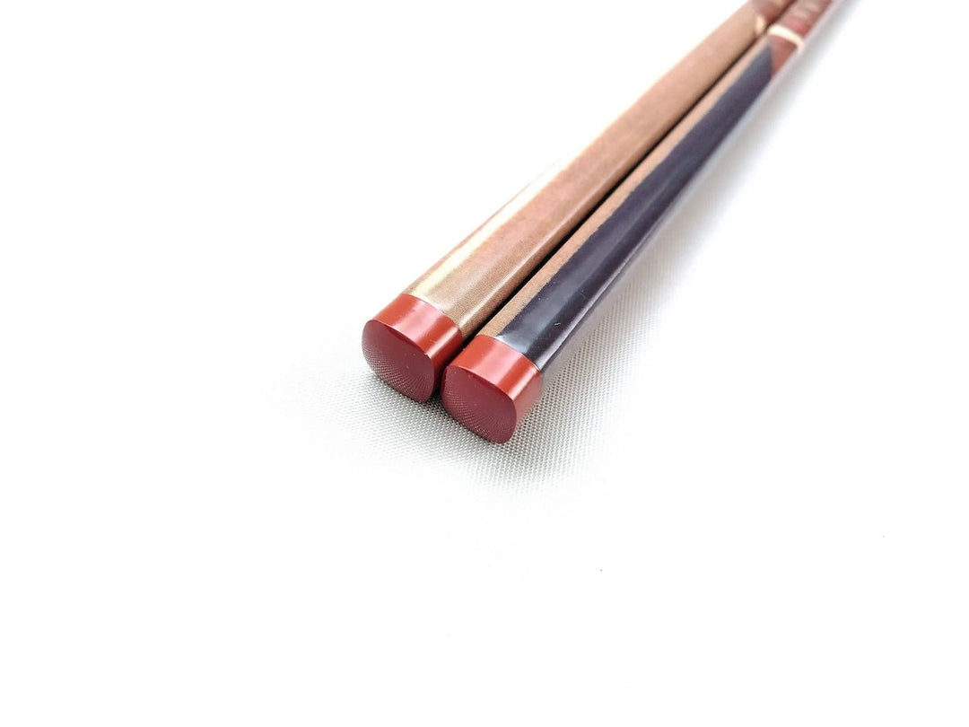Natural Wooden Chopsticks with Striped Pattern - Crafted By Hashikura Matsukan