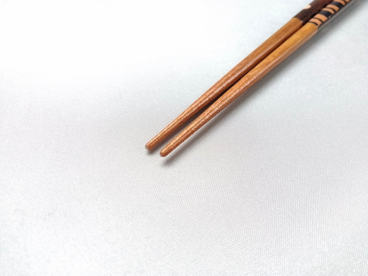 Natural Wooden Chopsticks with Polka Dot Pattern - Crafted By Hashikura Matsukan