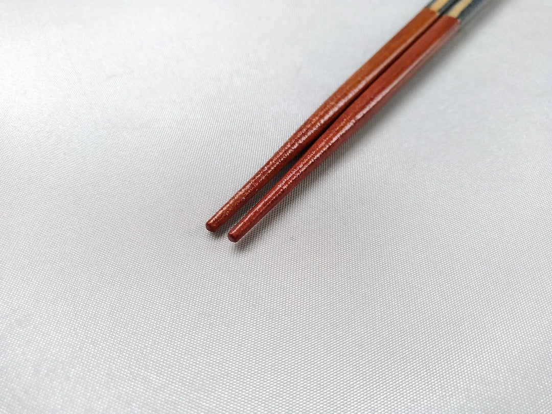 Natural Wooden Chopsticks Hisago Navy Blue - Crafted By Hashikura Matsukan
